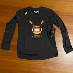 Boston College Woman’s Rowing Crew Tech T Shirt black.  Size Medium